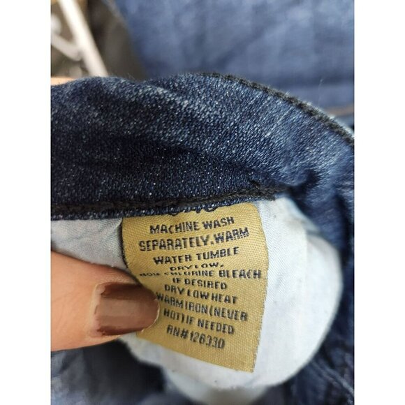 Distressed Skinny Fit Womens Blue Jeans - Picture 6 of 7